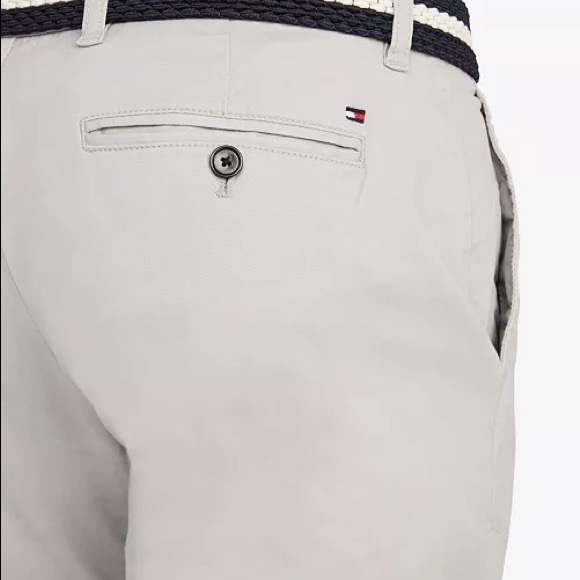 Tommy Hilfiger Chinos Pants 34 waist 30 length Gray Flat Front New with Tags - Picture 6 of 10